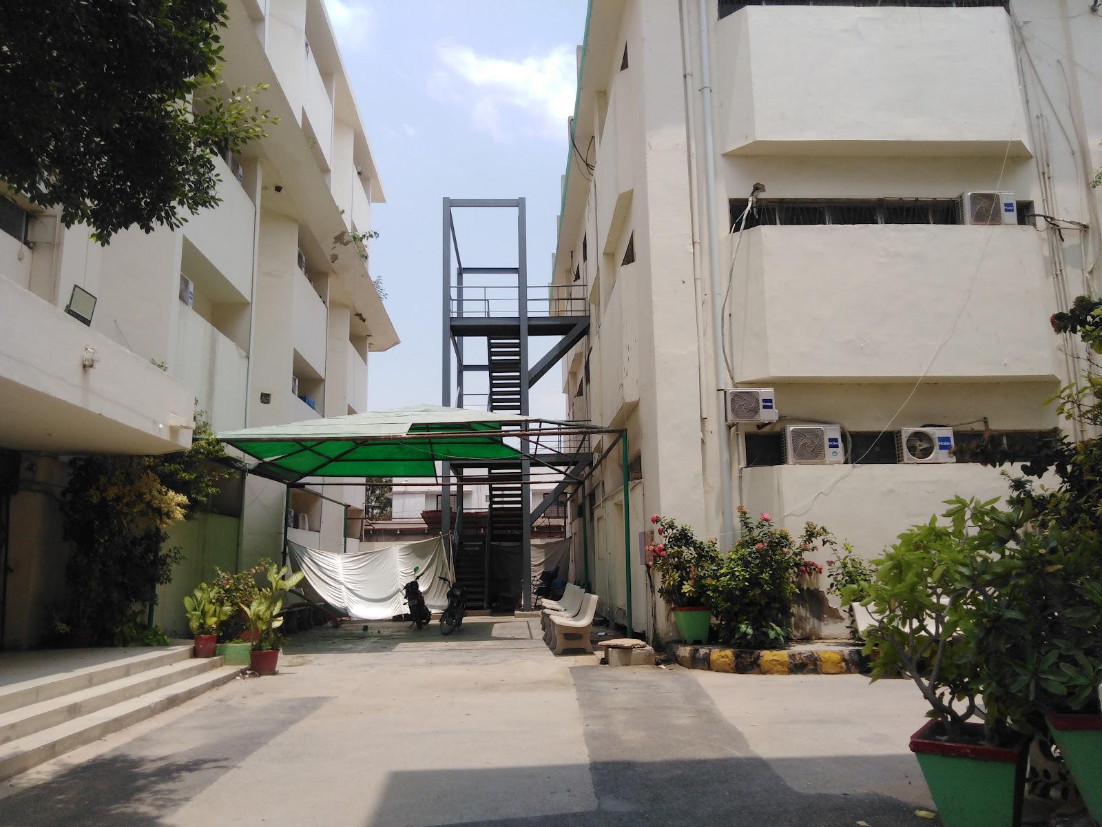 SSUET Campus Corridor and Information Boards